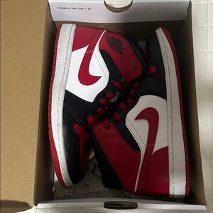 Jordan Athletic Shoes Red Black White